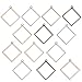 OBSEDE Lozenge Open Bezel Pendant for DIY Resin Jewelry Making Hollow Frame Pendants Gold Silver Bronze 20pcs