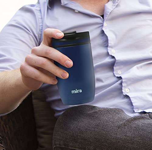 Mira Coffee Travel Mug Insulated Stainless Steel Thermos Cup, Explorer, Screw Lid, 12Oz (350 Ml) Tumbler, Taffy Pink #TOP6