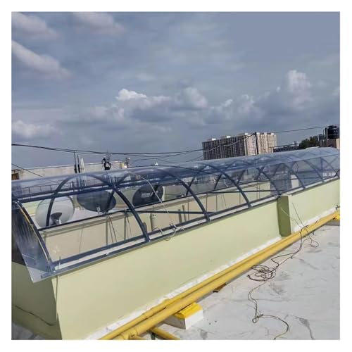 Feuille de polycarbonate transparent pour toit de serre et abri de jardin extérieur avec protection UV