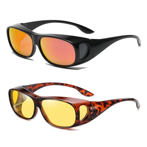 Feaglo Safety Goggles, Polarized Safety Glasses, Anti-Fog, Blocking Blue Light, Anti-Scratch, Anti-Fatigue Anti Glare