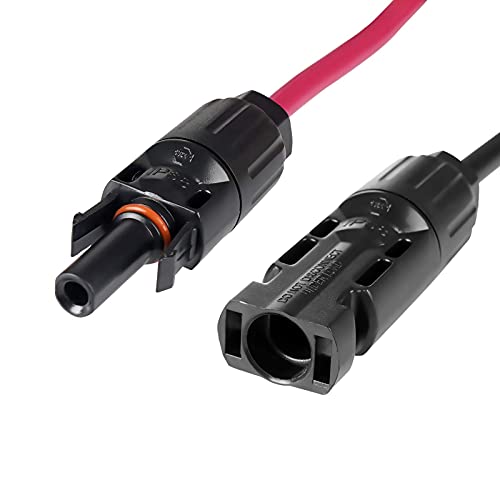 Vemote Solar Panel To Sae Adapter Cable 10Awg, Compatible With Mc4 Solar Connector, 50Amps For Solar Panels Rv Caravan Battery Charger Kit,With Sae Polarity Reverse Adapter (60Cm/2Ft) #TOP6