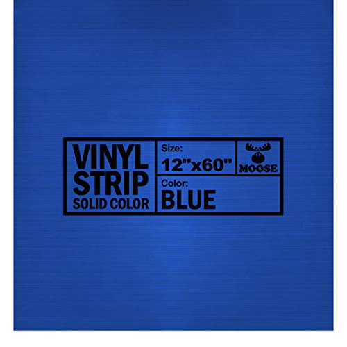 Moose Supply 12" x 60" Commercial Grade Vinyl Repair Strip, Solid Blue