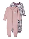 Reißverschluss NAME IT Girl Schlafanzug 2er-Pack Reißverschluss 74Black Plum