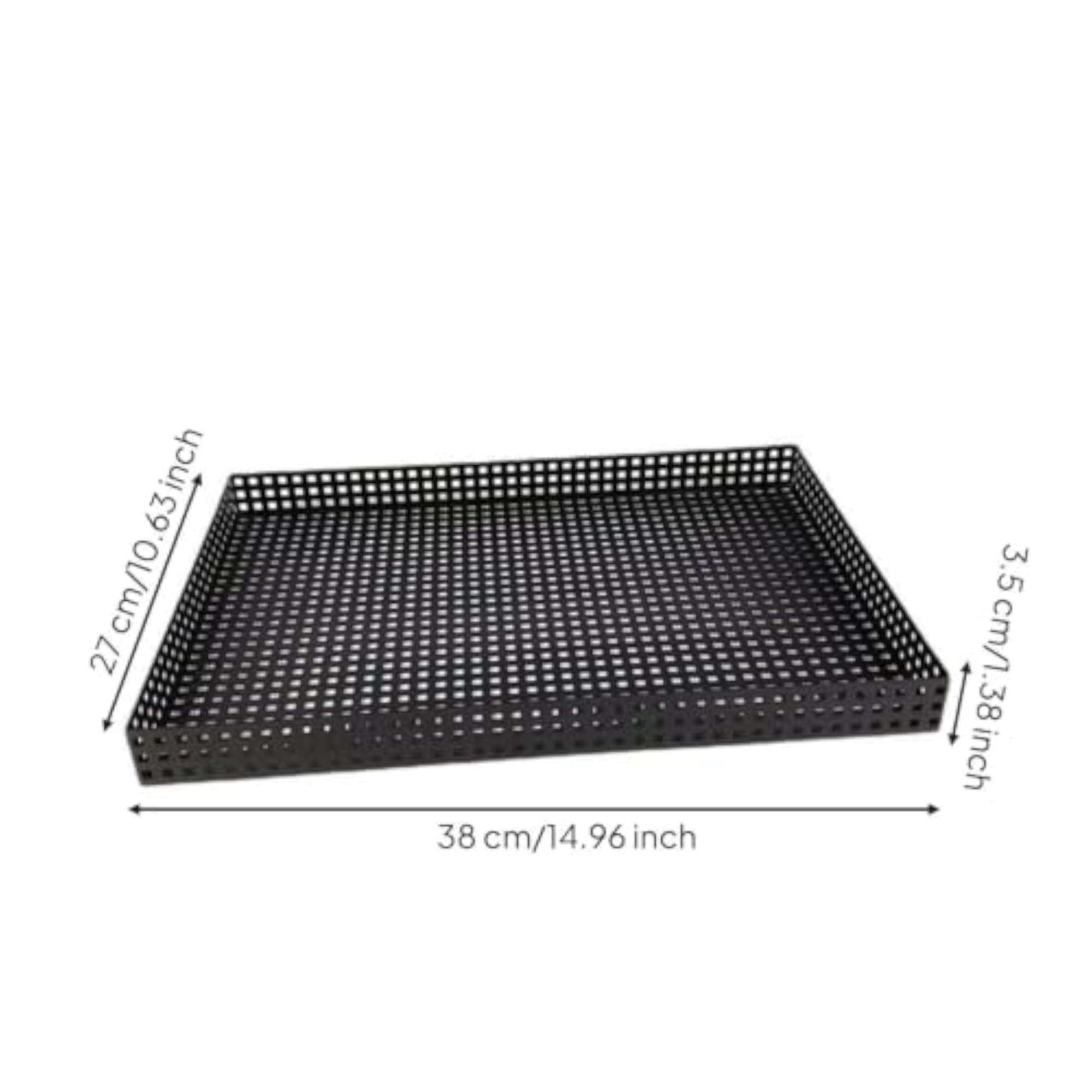 Rectangular Decorative Tray, Industrial Style for Coffee Table