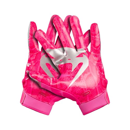 Venum Elite Football Gloves - Neon Pink/Silver - X-Large by Venum - Image 3