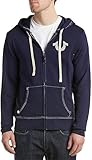 True Religion Men’s Buddha Logo Zip Hoodie – Hoodies for Men, Men’s Fashion Hoodies & Sweatshirts, True Navy, Medium