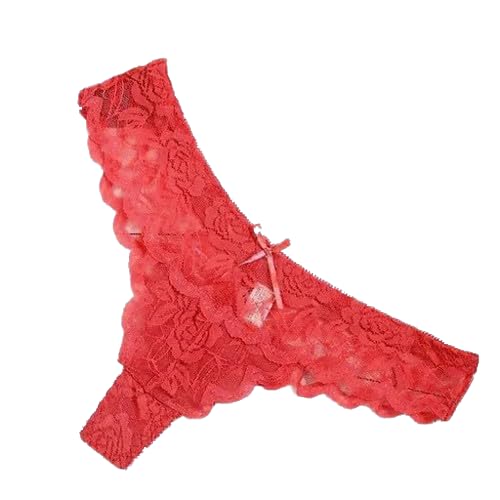 Women's Panties for Sensitive Skin – Soft, Breathable, and Comfortable Hipster Briefs in Cotton Mix Fabric with Lace Detailing, Mid Waist, Seamless, Lightweight (Red, Pack of 1)-image-30