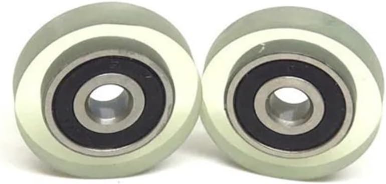 1 piece 5x22x7 PU coated bearing pulley wheel bearing PU62522-7 22mm diameter 5mm hole soft rubber polyurethane pulley 5 * 22 * 7 (Color : PU68822-7 8x22x7mm, Size : 1Pcs)