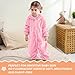 BETTERFUN Unisex Baby Bear Hooded Romper Jumpsuit Toddler Infant Plush Halloween Outfits 18-24 Months, Pink