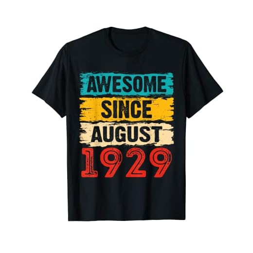 Regalos de 94 años impresionantes desde agosto de 1929 para cumpleaños Camiseta