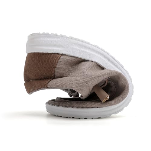 BETYSWEAR Men's Casual Slip-On Loafers - Lightweight Breathable Canvas Boat Shoes for Men4