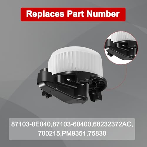 Image of HVAC A /C Heater Blower Motor Fan Compatible with Toyota for Camry /4Runner 2010-2016 for Avalon for Highlander for Tundra, for Lexus ES350 GX460 RX350 2010-2012, Replace 700215 87103-60400