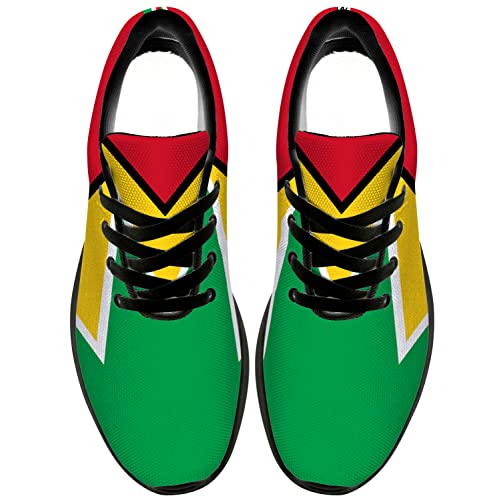 Flag of Guyana Shoes Womens Mens Tennis Walking Shoes Lightweight Breathable Fashion Sneakers Gifts for Her,Him4