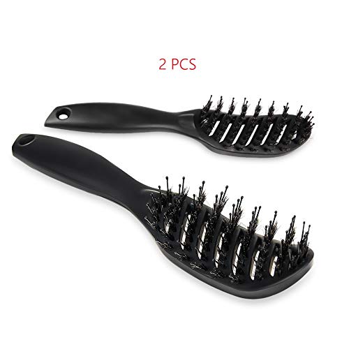 Detangling Hair Brushes for Women and Kids,Wet Brush Original Detangler Hair Brush with Boar Bristle,for Curly, Coily Hair,Long,Thick Hair- 2PCS