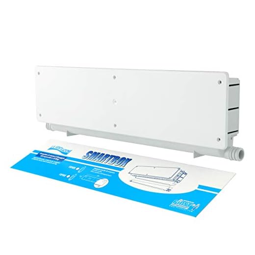 La ventilación FSPS50 caja predisposición instalaciones Smart Box con descarga de condensación. Color blanco.