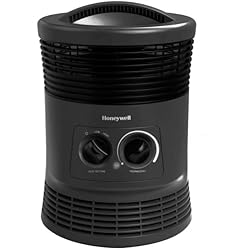 Ventilador Honeywell Agua Honeywell Calentador forzado de ventilador envolvente de 360 grados, HHF360 V, negro