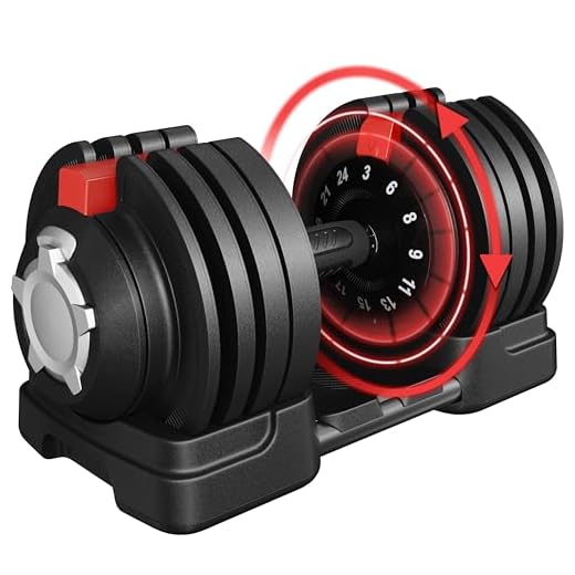 Haltère réglable 3–24 kg ergonomique