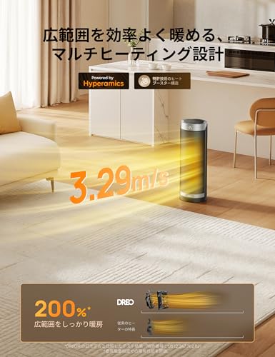 Dreo セラミックヒーター タワー型