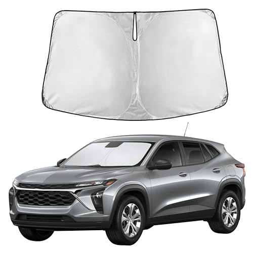 Image of Autovir Windshield Sun Shade Fit for 2024 2025 2026 Chevrolet Trax Sunshade, Front Car Window Shades Sun Visor, Blocks UV Rays & Heat, Car Accessories