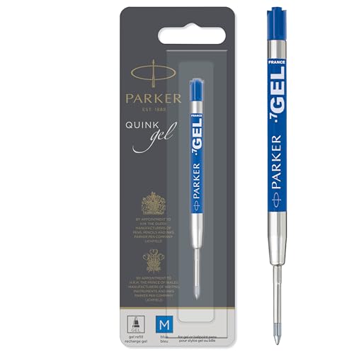 Parker QUINK recambio de tinta de gel | punta mediana (0,7 mm) | azul | una unidad