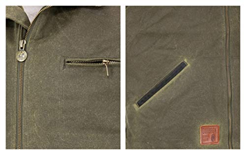 Outback Trading Men's 2143 Sawbuck Waterproof Breathable Full-Zip Cotton Oilskin Western Vest4