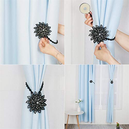 Cortina clip tizbacks holdoback de materiales duraderos para interiores 4