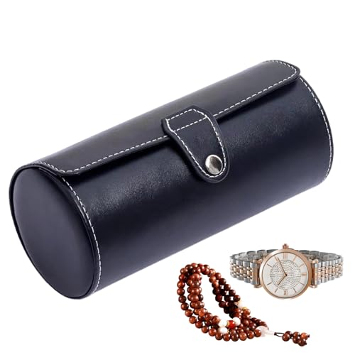 WatchRoll Display Box – Portaorologi cilindrico da viaggio, custodia organizer portatile, elegante rotolo protettivo durevole per orologi, bracciali, per uomini e donne