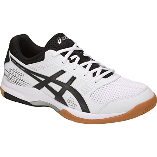 ASICS Men's Gel-Rocket 8 White/Black/Silver 11.5 D US