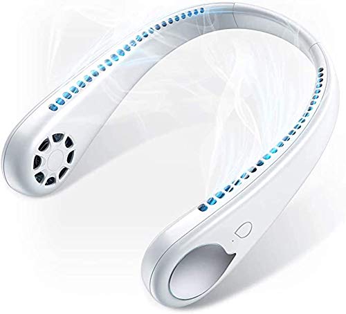 YAMAXUN Mini Ventilateur Rechargeable USB Mains Libres,Ventilateur Sportif Portable Suspendu Au Cou,Créatif Ventilateur Pour Été Le Sport,Wearable Neckband Fan Pour Voyage,Sport,Camping,Randonnée Cover