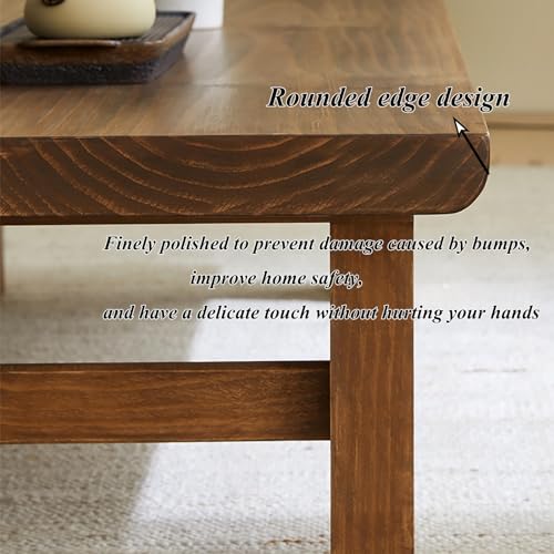 Table basse en bois massif compacte pour optimiser votre salon