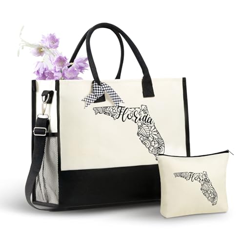 Bolsa tote con cierre de cremallera y correa para mujer miniatura 1