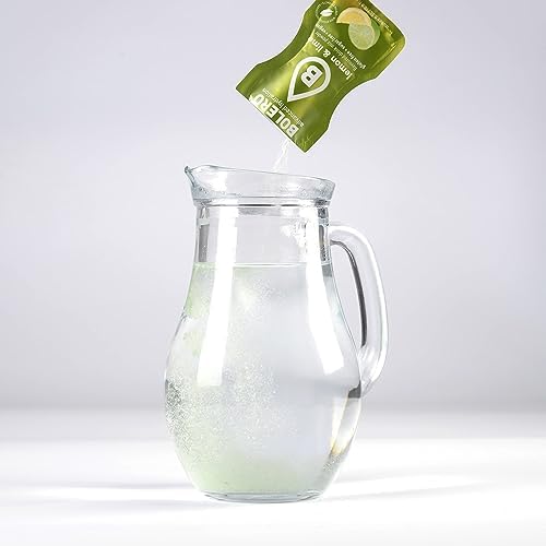 Bolero LEMON & LIME 24x3g | Saftpulver ohne Zucker, gesüßt mit Stevia + Vitamin C | geeignet für Kinder, Sportler und Diabetiker | glutenfrei und veganfreundlich | Zitronen und Limettengeschmack