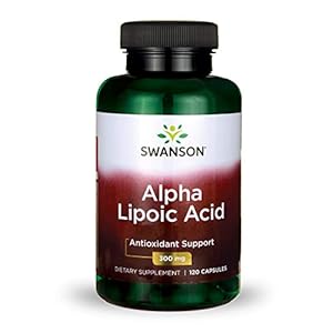 Swanson Alpha Lipoic Acid Antioxidant Protection Promotes Healthy Blood Sugar Supplement 300 mg 120 Capsules