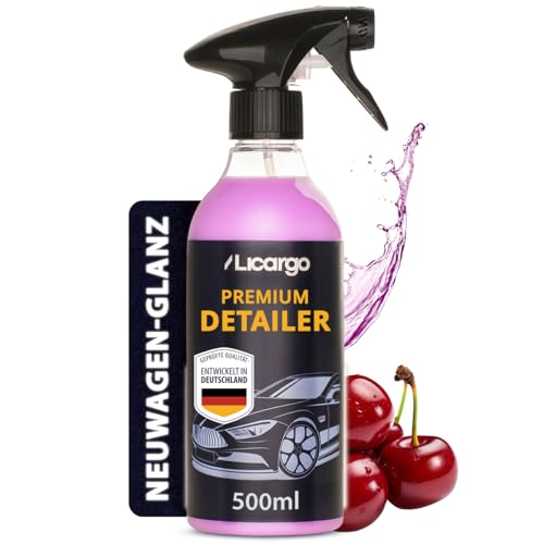 LICARGO® Detailer (500ml) - unglaublicher Glanz & Abperleffekt - schnelle Lackpflege fürs Auto - Quick Detailer Auto als Sprühversiegelung & Lackreiniger, Schnellversiegelung