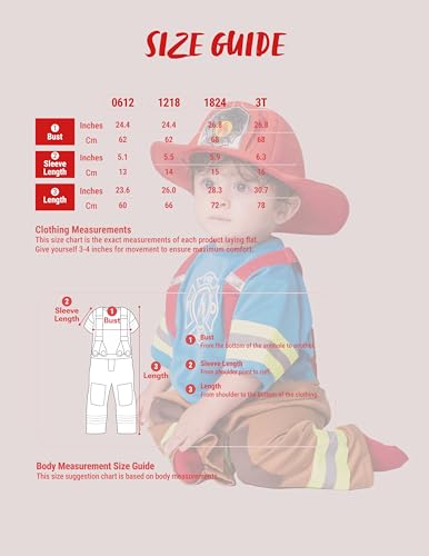 Disfraz de Bombero para Bebés de 18 a 24 meses miniatura 7