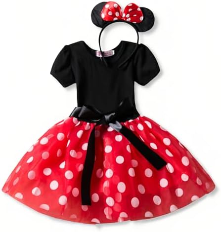 Nileafes Girls Princess Mini Mouse Costume Toddler Birthday Party...