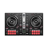 Hercules DJControl Inpulse 300 MK2 – USB-DJ-Controller – 2 Decks mit 16 Pads und eingebauter Soundkarte