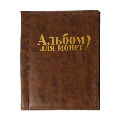 Álbum para monedas con bolsillos transparentes y almacenamiento seguro