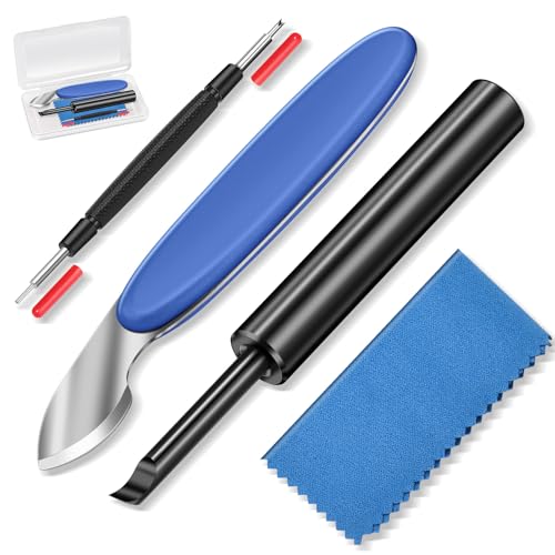 SMPUAGU 4PCS Watch Repair Kit for Pry-Off Watch Backs Watch Battery Replacement Tool Kit Watch Back Remover & Watch Case Opener Knife