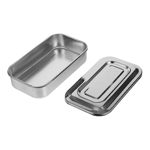 TOPPERFUN Bandeja De Instrumental Odontológico Placa Inoxidable Tapa para Quirófano Fácil De Limpiar