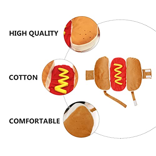 UKCOCO Hot Dog Pet Kostüm: Tier Cosplay Kostüm Halloween Party Weihnachten Pet Kleidung für kleine mittelgroße Hunde
