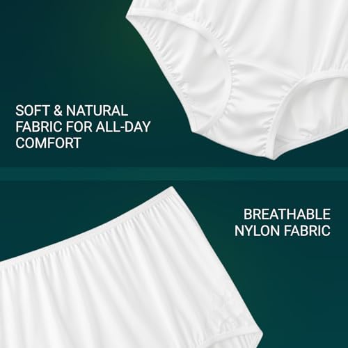 Image of Vanity Fair Women's Perfectly Yours Lace Nouveau Full Brief Panties, Nylon Underwear, 3 Pack