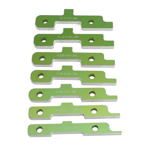 Router Table Setup Blocks Woodworking, 7pcs Aluminum Alloy Precisiones Setup Bars for Routers Tables Saw Accessory, Measuring Height Depth Angle Gauges with Storage Cases