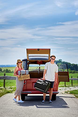 RÖSLE Grillplatte VIDERO G2-P, Hochwertige Grillplatte aus Gusseisen für Fleisch und kleine Grillstücke, Grillbranding, Platte beidseitig verwendbar, Schwarz, 32 x 19 x 1.4 cm