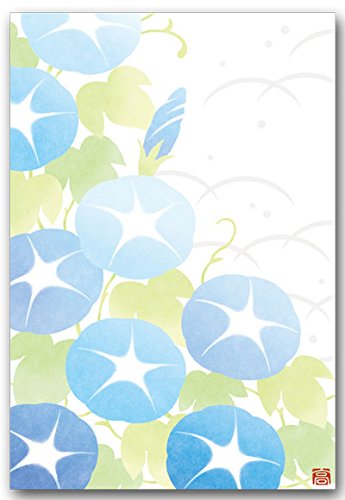 Amazon | 夏のイラストポストカード 「朝顔」 和柄絵葉書 暑中