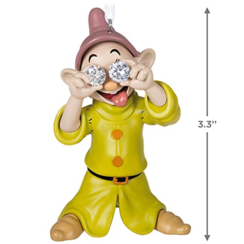 Hallmark Keepsake Christmas Ornament 2021, Disney Snow White And The Seven Dwarfs Diamond Eyes Dopey, Metal #TOP4