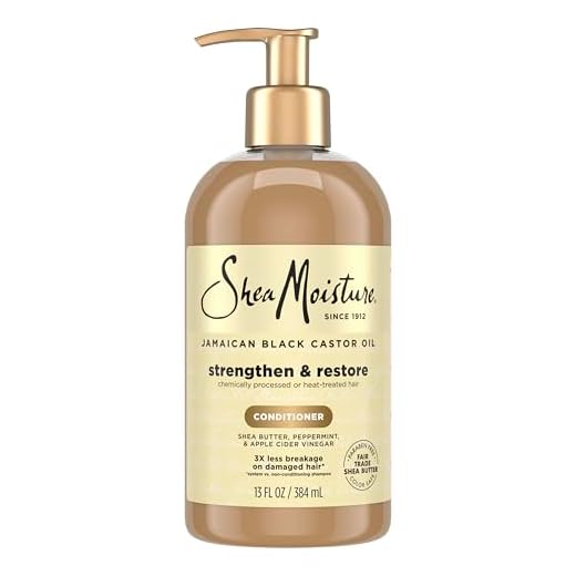 Sheamoisture Jamaican Black Castor Oil no silicones or sulphates Strengthen & Restore Conditioner for chemically processed, heat styled or natural hair 384 ml