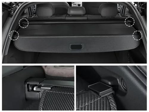 Cubierta de carga de maletero retráctil para coche Lincoln Aviador U611 7