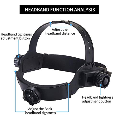 OHMOTOR Automatik Schweißhelm großes Sichtfeld Solar Schweissmaske Automatikhelm für MIG/MAG/TIG/Schleifen/Lichtbogenschweißen/Plasma schneiden-CE/RoHS Zertifiziert (Rote Spinne) - Image 7