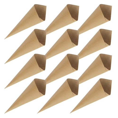 GALPADA Conos para Ramos de Flores y Confeti 60 Unidades de Papel Artesanal para Bodas y Fiestas Soporte para Decoración Clásica